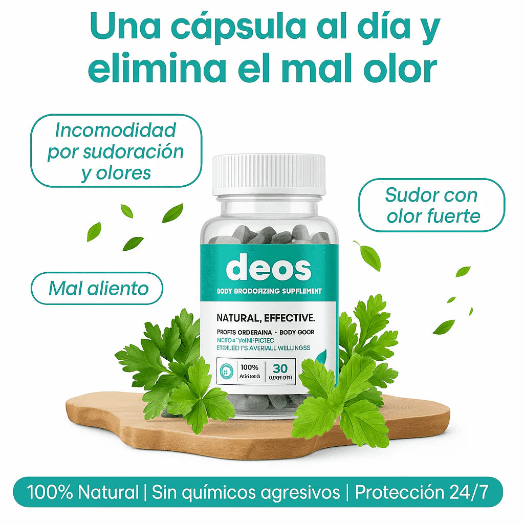 DEOS - Desodorante en cápsula natural (30 cápsulas)