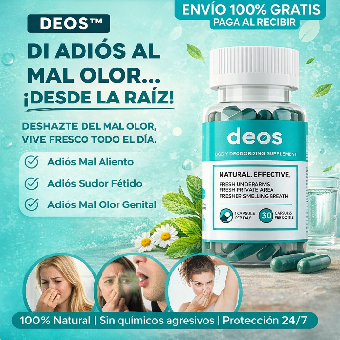 DEOS - Desodorante en cápsula natural (30 cápsulas)